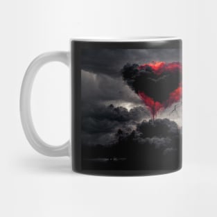 Broken Heart in the Clouds /  Broken Hearts Unwind Designs Mug